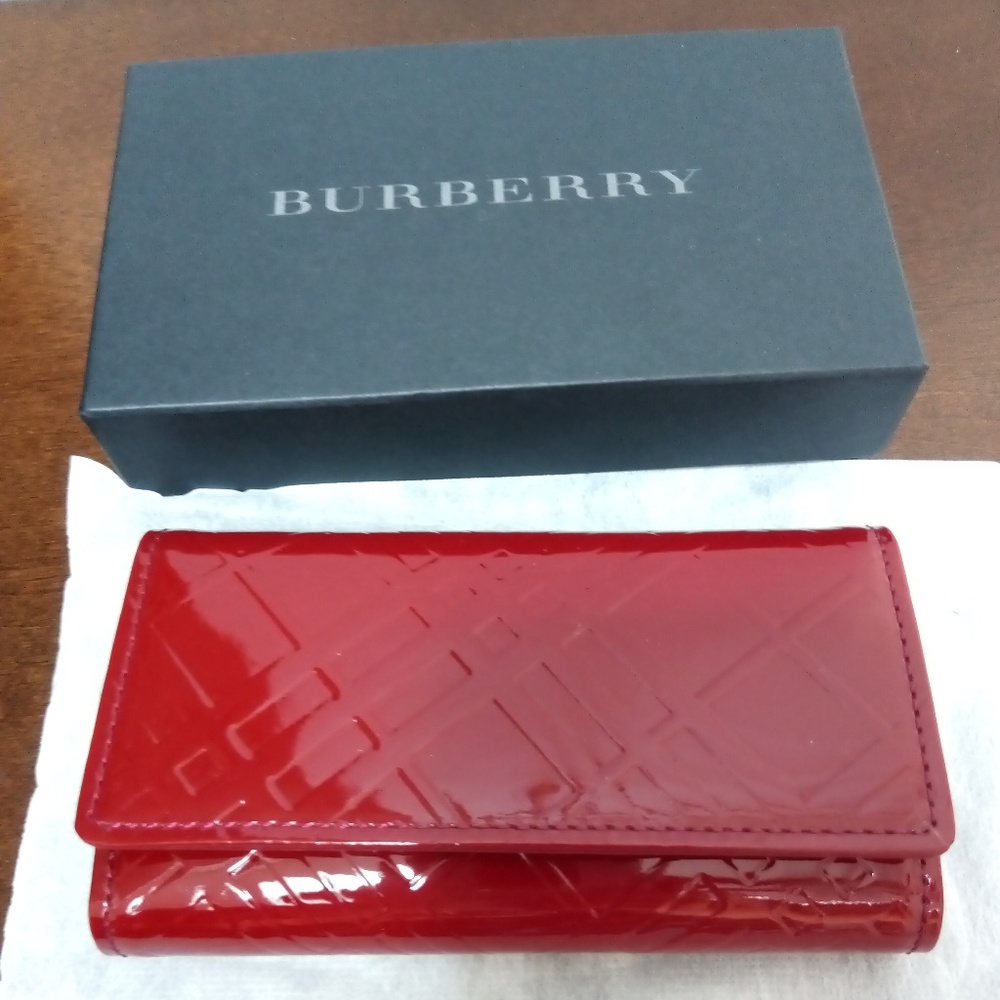 Burberry key holder.  Brand new.  Red
